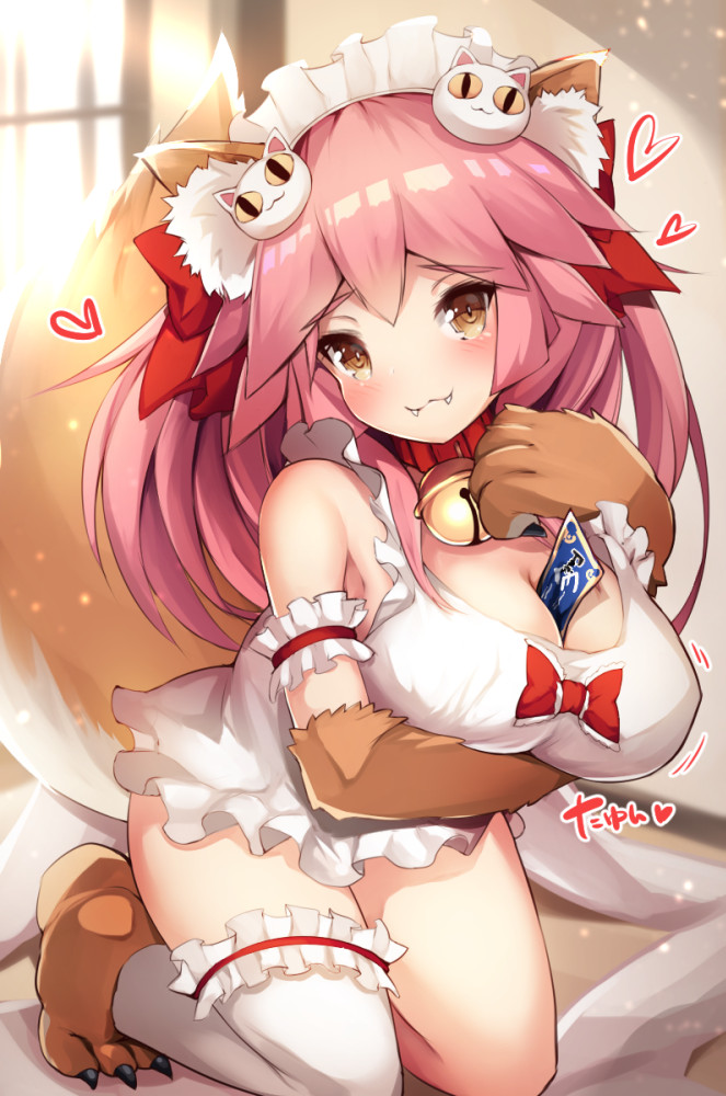 tamamo and tamamo cat (fate and 1 more) drawn by cisyo