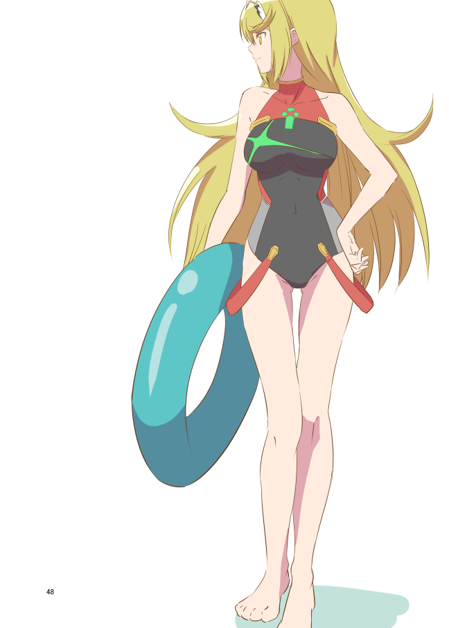 mythra and pyra (xenoblade chronicles and 1 more) drawn by kageyasu