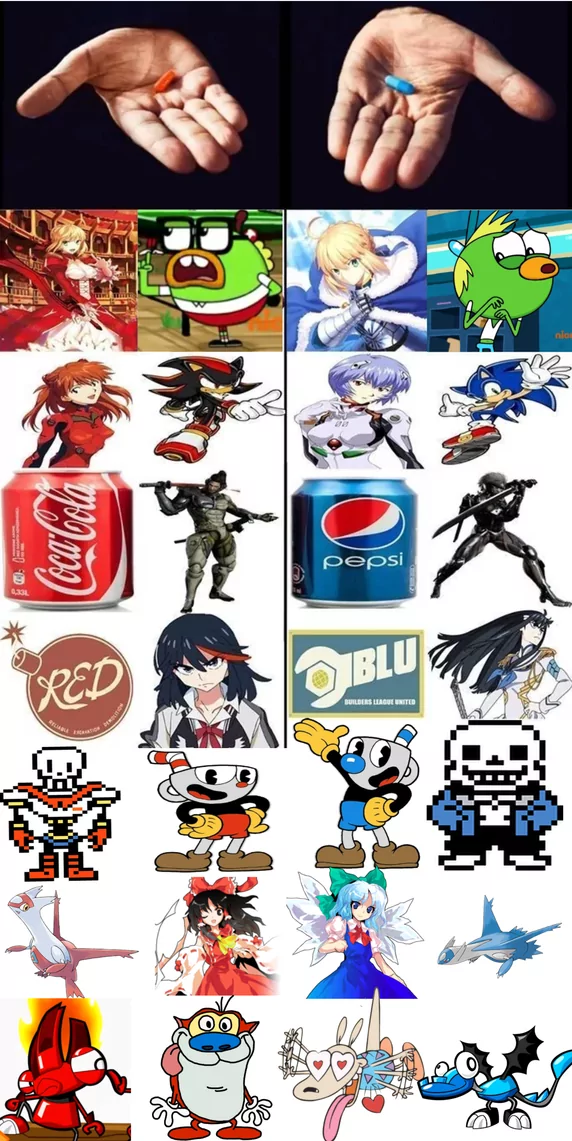hakurei reimu, artoria pendragon, cirno, saber, souryuu asuka langley, and 17 more (touhou and 13 more)