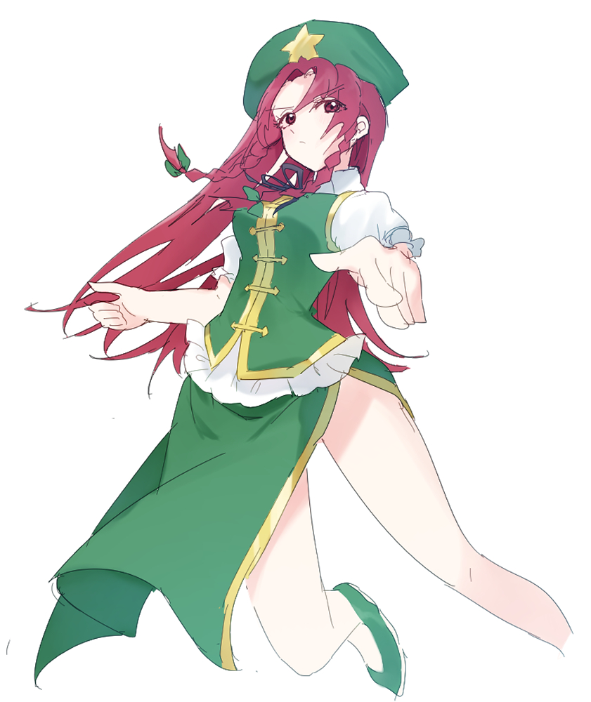 hong meiling (touhou) drawn by doko_ni_demo_iru_bakana_shojo