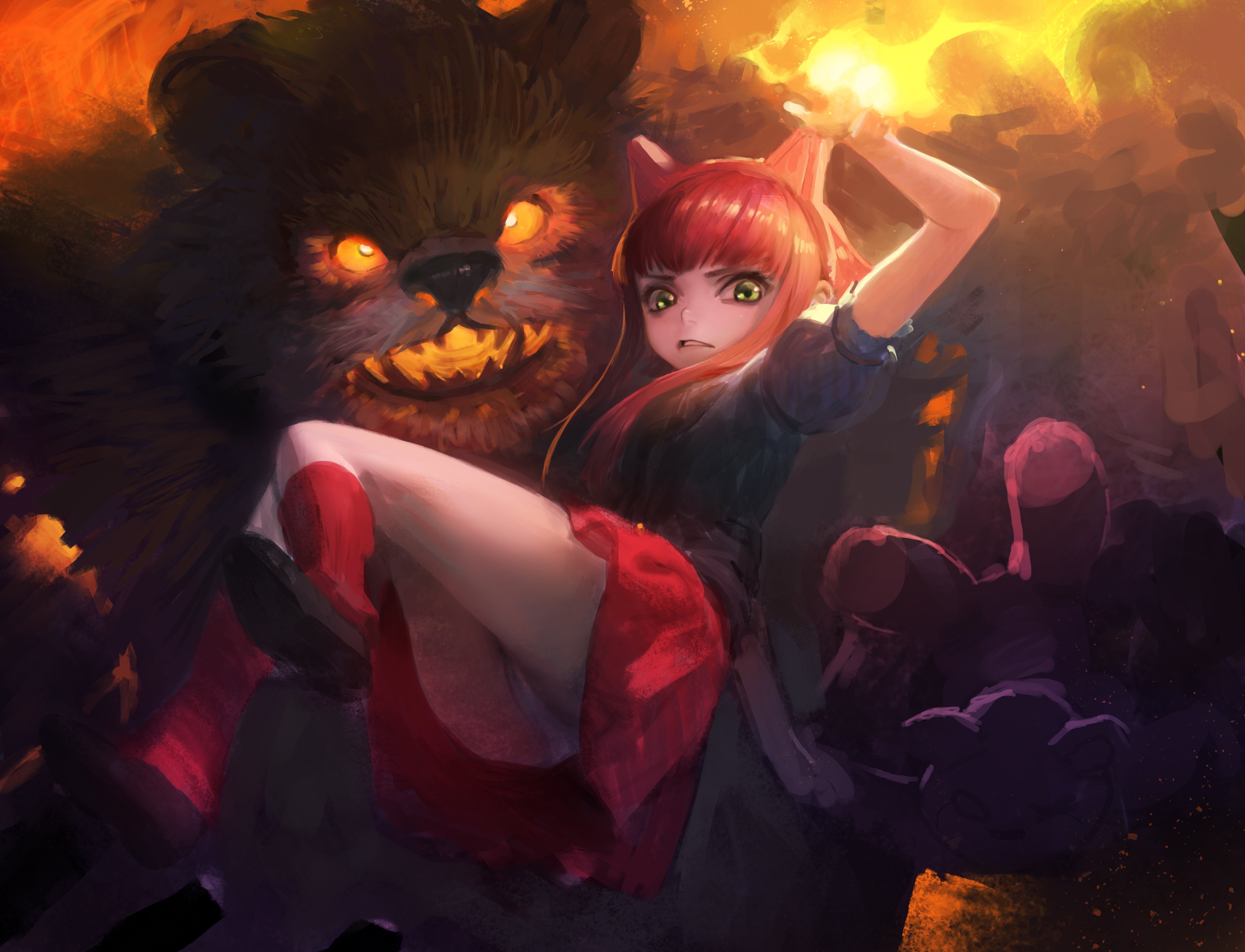 annie and tibbers (league of legends) drawn by hit kun Danbooru. 