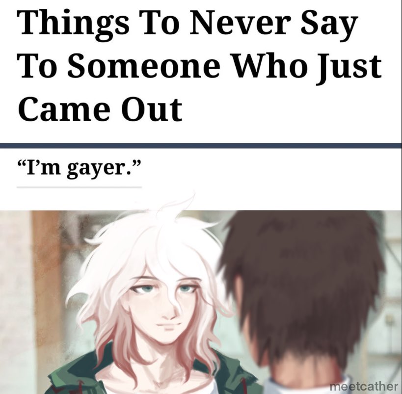 komaeda nagito and hinata hajime (danganronpa and 2 more) drawn by meetcather