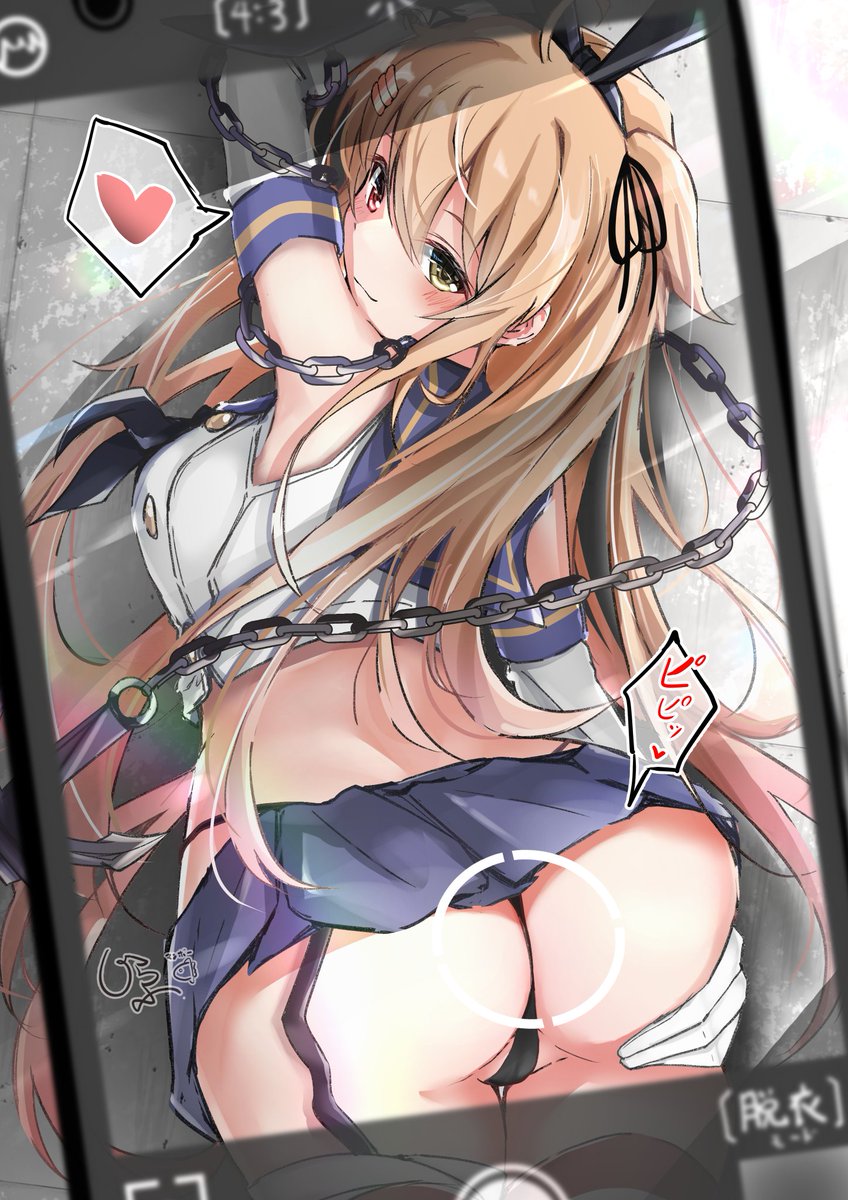 shimakaze, murasame, and murasame kai ni (kantai collection) drawn by giraffe_(ilconte)