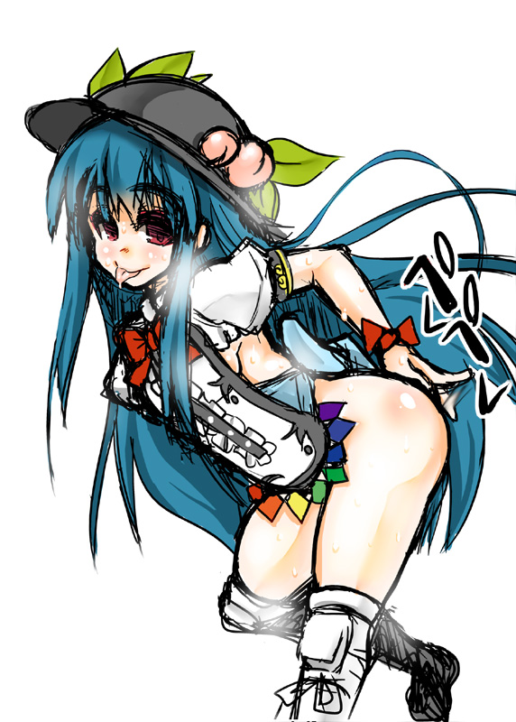 hinanawi tenshi (touhou and 1 more) drawn by mabuchoco_m