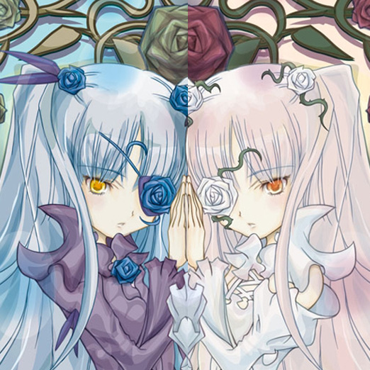 kirakishou and barasuishou (rozen maiden) drawn by saiguchi_otoufu