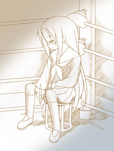 tamura hiyori (lucky star and 1 more)