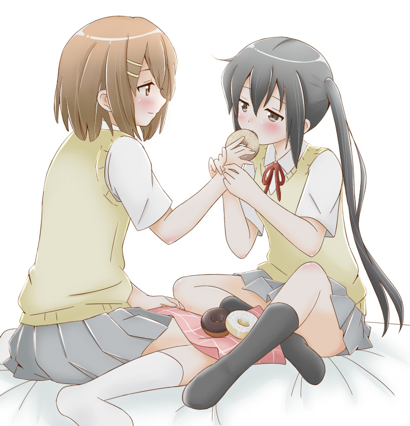 nakano azusa and hirasawa yui (k-on!) drawn by maka_(hyougenbu)