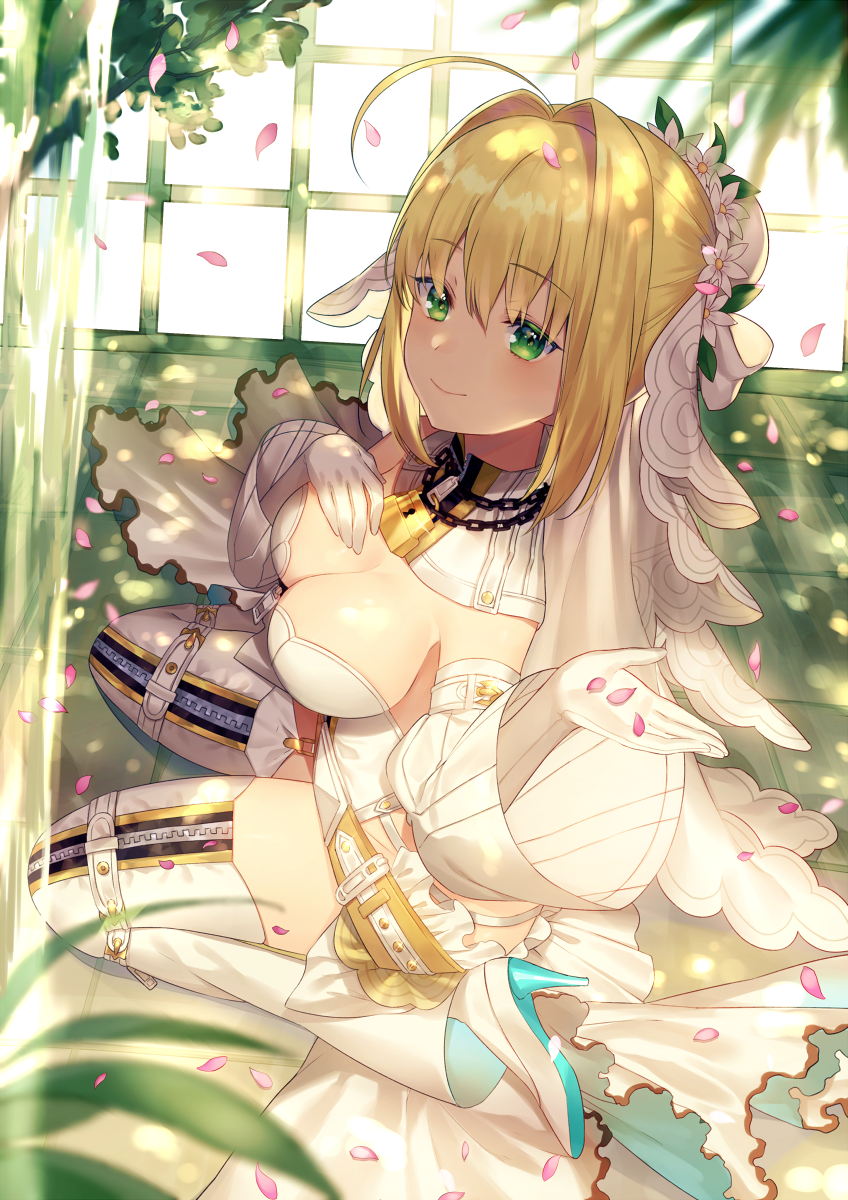nero claudius (fate and 2 more) drawn by achiki
