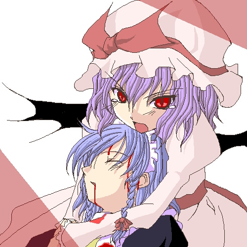remilia scarlet and izayoi sakuya (touhou) drawn by clockwork_lovers