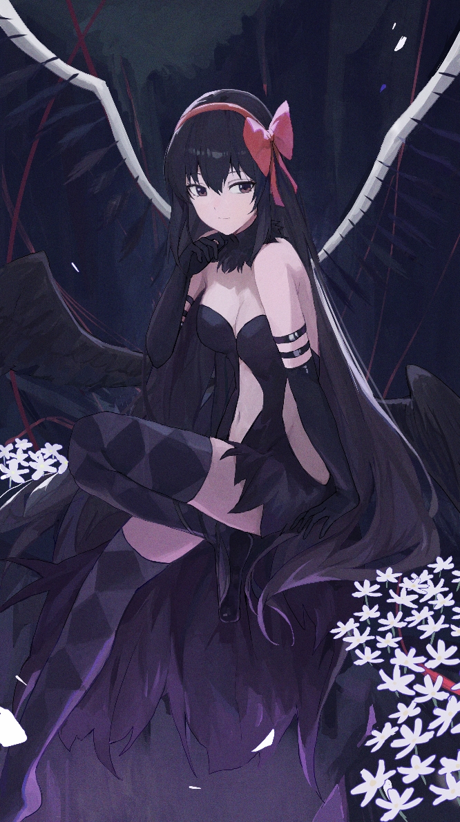 akemi homura and akuma homura (mahou shoujo madoka magica and 1 more) drawn by jianjia