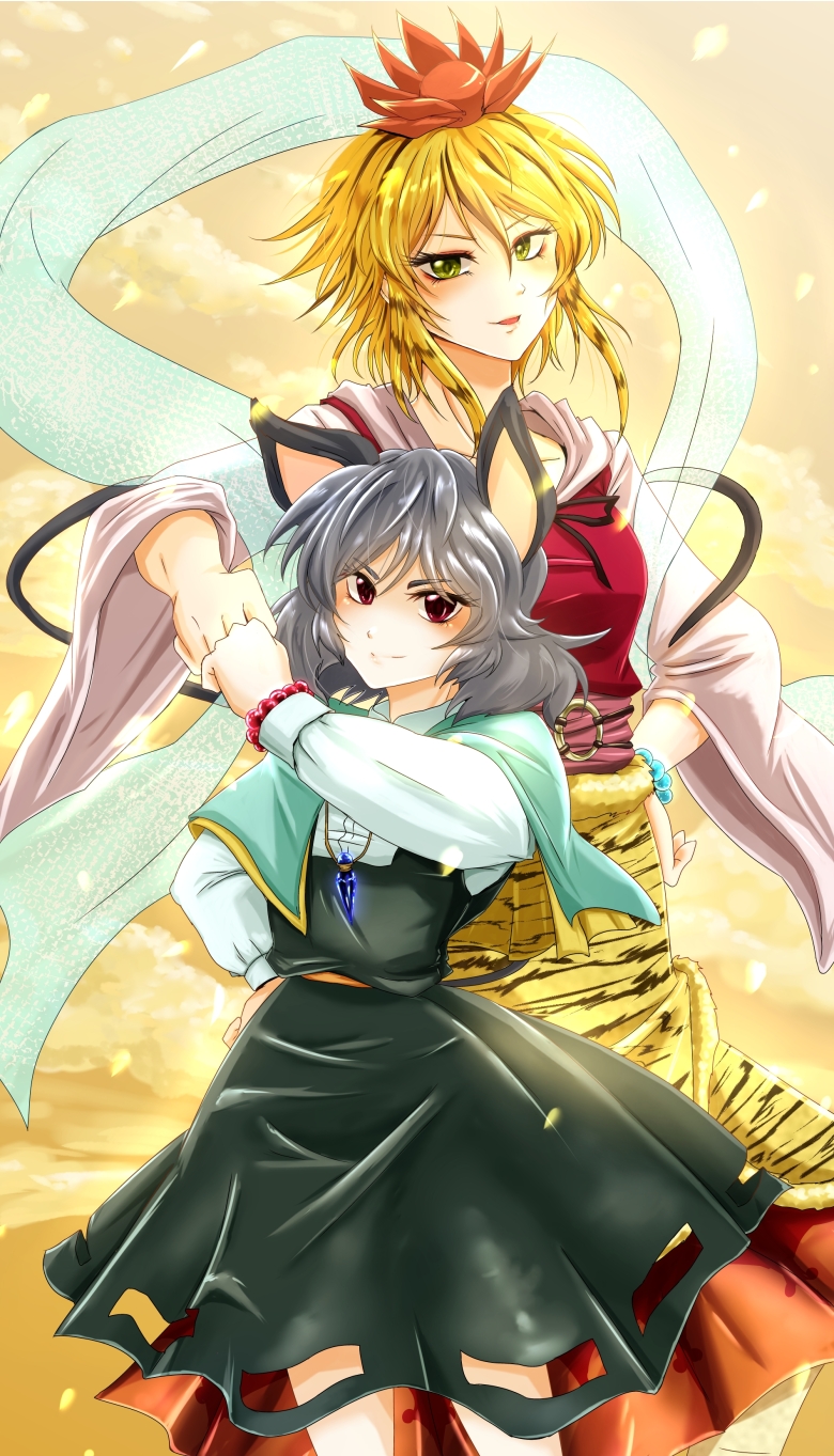 nazrin and toramaru shou (touhou) drawn by futagojima