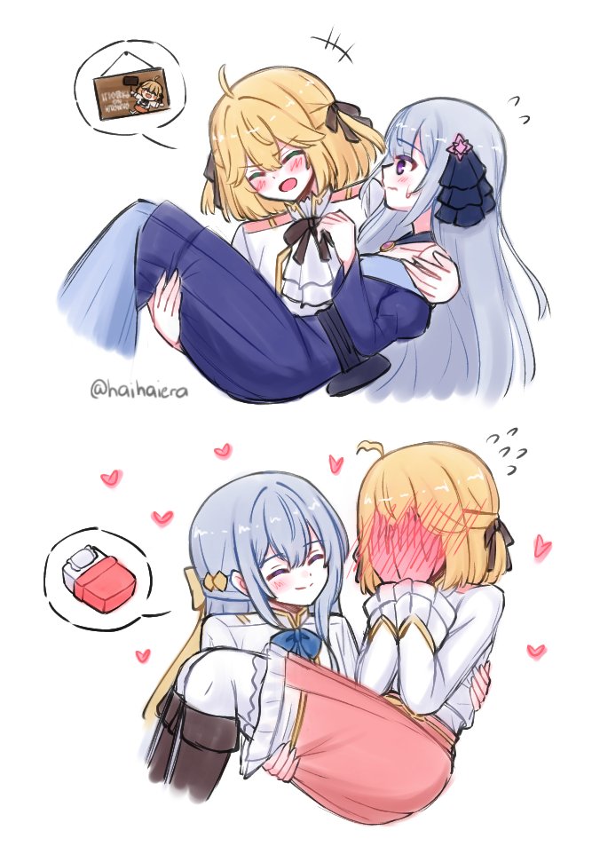 anisphia wynn palettia and euphyllia magenta (tensei oujo to tensai reijou no mahou kakumei) drawn by haihaiera