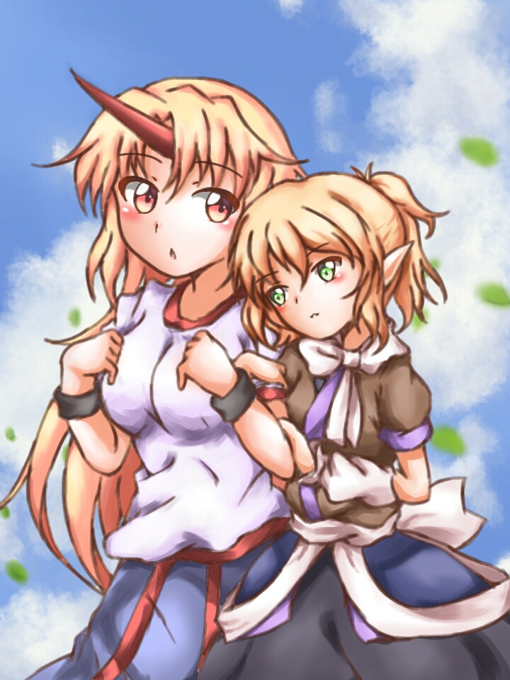 mizuhashi parsee and hoshiguma yuugi (touhou) drawn by nekomanma_(marisa0427)