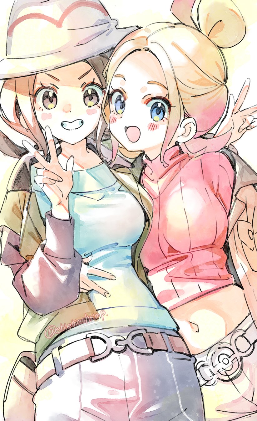 taunie and harmony (pokemon and 1 more) drawn by shuri_(84k)