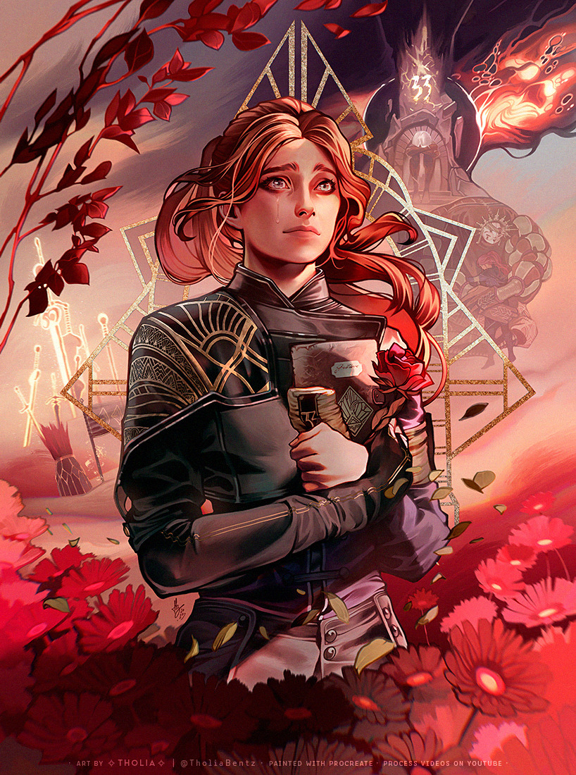 maelle (clair obscur: expedition 33) drawn by tholia_bentz