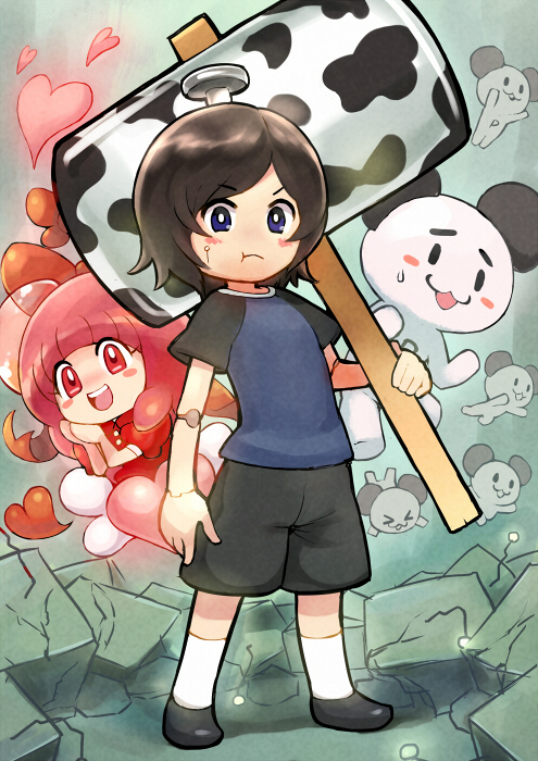 moochasu dudager and armstrong-tan (towelket wo mou ichido and 1 more) drawn by 33333_33333