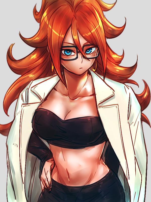 android 21 (dragon ball and 1 more) drawn by kemachiku