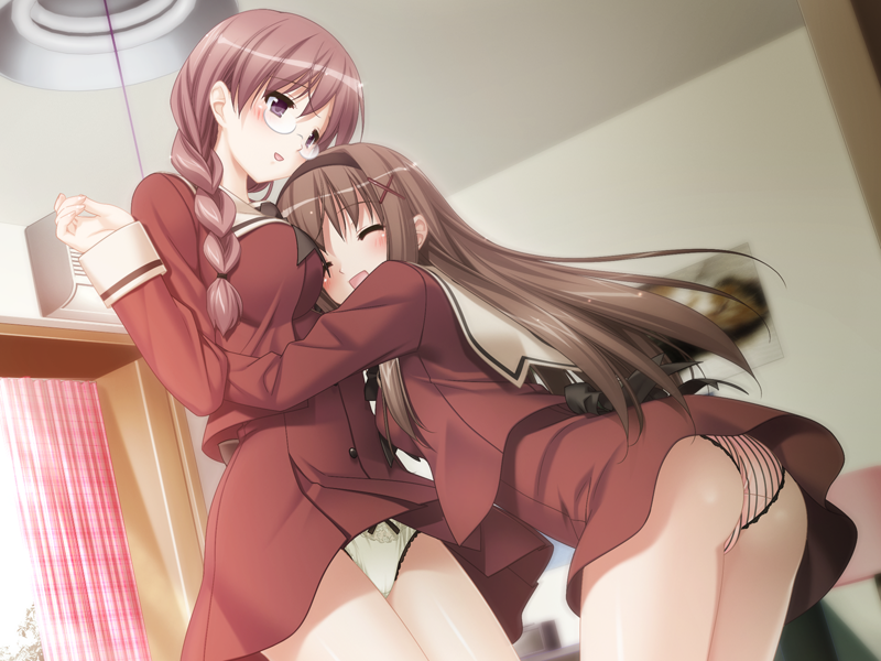 kitajima kaede and kitajima sara (sono hanabira ni kuchizuke wo) drawn by kani_biimu