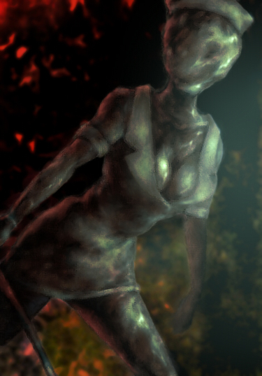 bubble head nurse (silent hill and 1 more) drawn by ashita_mi_(un_nu_nu)