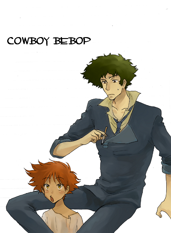 spike spiegel and edward wong hau pepelu tivrusky iv (cowboy bebop) drawn by edolove