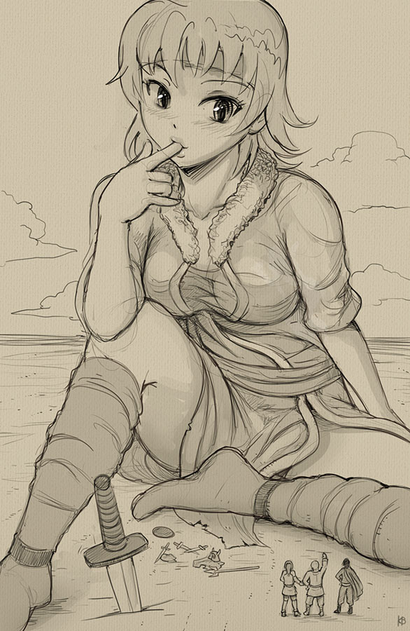 nu la (original) drawn by karbo