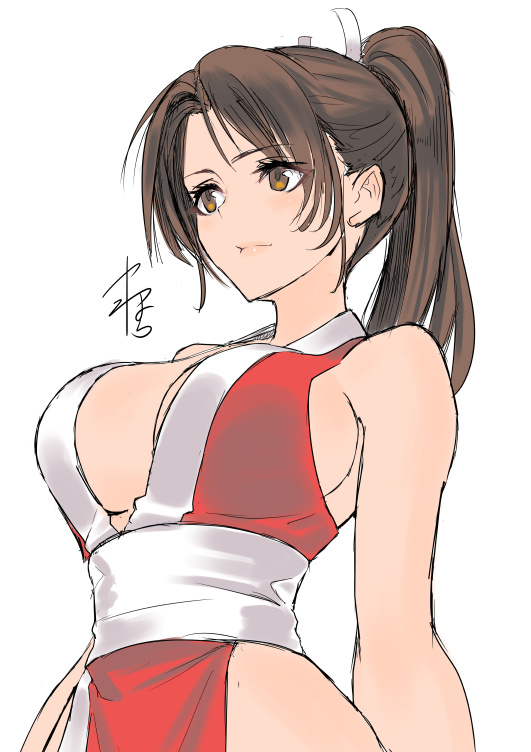 shiranui mai (the king of fighters and 1 more) drawn by yamahara