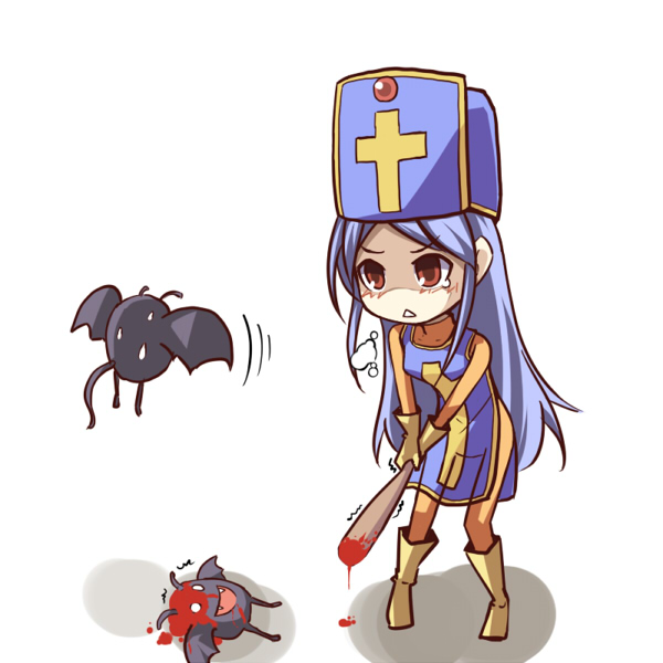 priest and dracky (dragon quest and 1 more) drawn by ygo_(kintsuba)