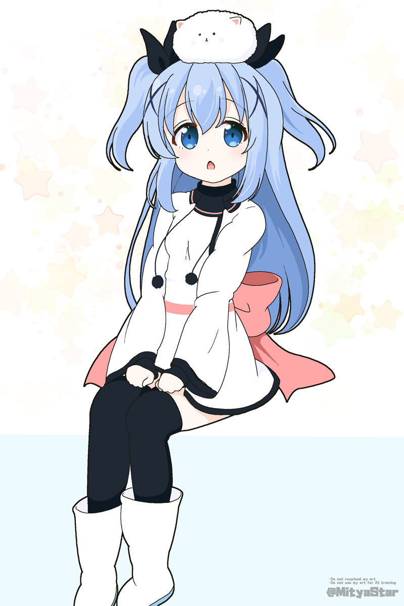 kafuu chino, tippy, noel, and minase inori (gochuumon wa usagi desu ka? and 1 more) drawn by mitya