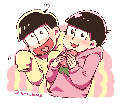 matsuno jyushimatsu and matsuno todomatsu (osomatsu and 1 more) drawn by raputsue