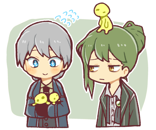 nugget, netzach, and librarian (project moon and 1 more) drawn by hatake_shimeji