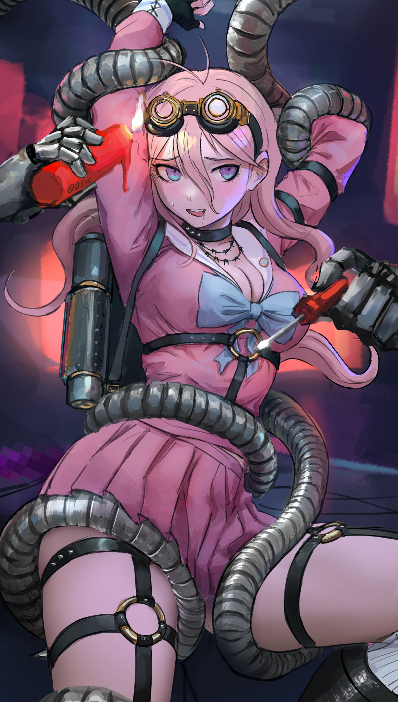 iruma miu (danganronpa and 1 more) drawn by qosic