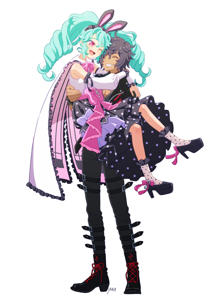katasumi amari and mario (pretty series and 2 more) drawn by yu_(prpyuu)