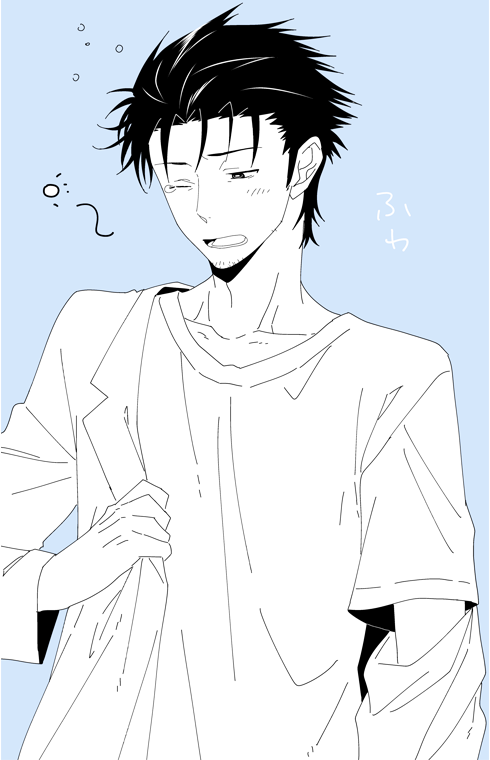 okabe rintarou (steins;gate) drawn by ikuhashi_muiko