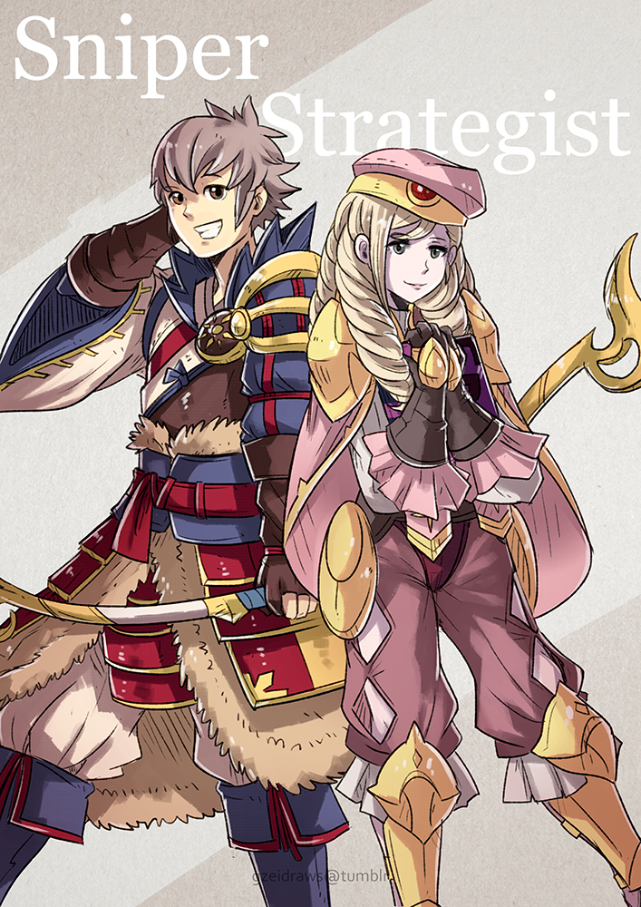 forrest and kiragi (fire emblem and 1 more) drawn by gzei