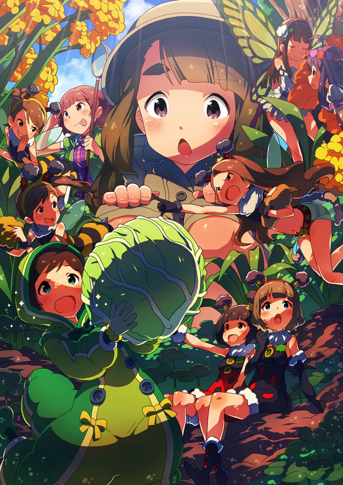minase iori, futami mami, futami ami, suou momoko, mochizuki anna, and 5 more (idolmaster and 1 more) drawn by narumi_arata