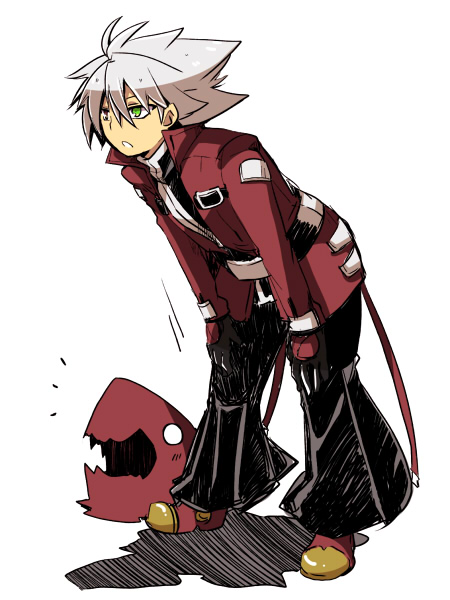 ragna the bloodedge and dead spike (blazblue) drawn by kuro_yuzu