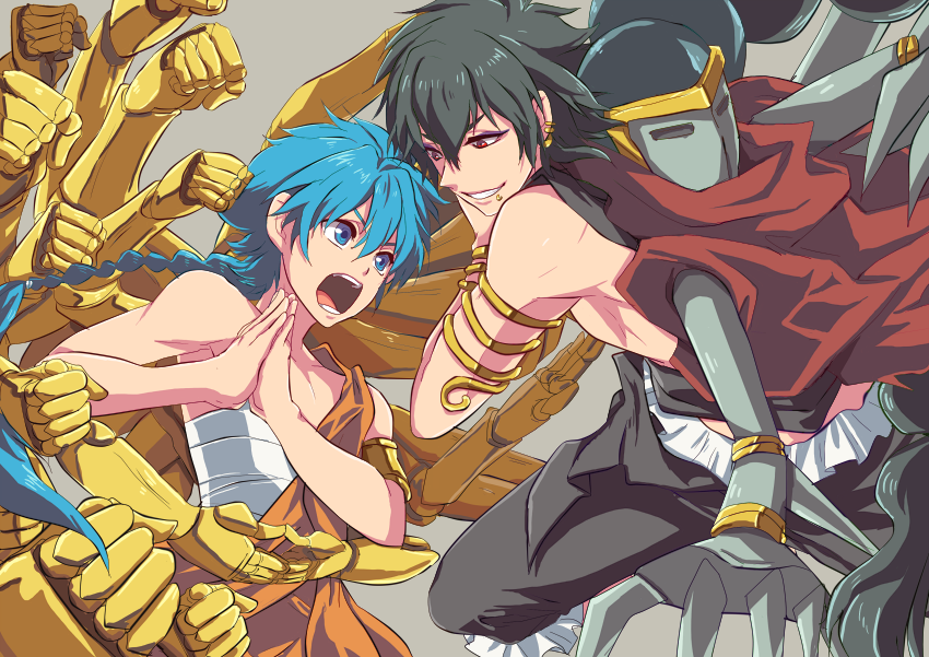 aladdin and judal (magi the labyrinth of magic) drawn by hirai_shin