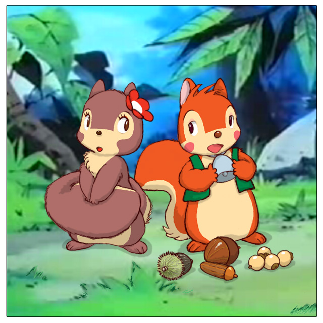 banner and sue (bannertail: the story of gray squirrel) drawn by rapis