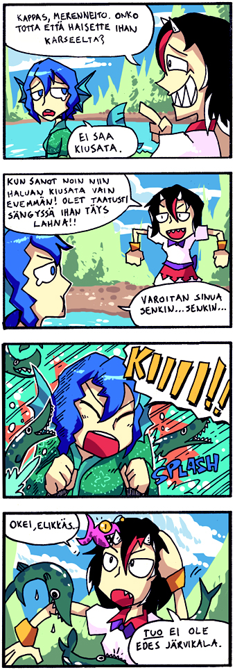 kijin seija and wakasagihime (touhou and 2 more) drawn by setz