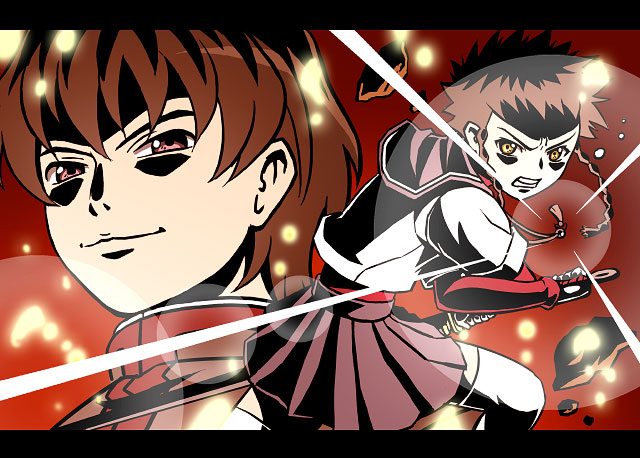 minagi mikoto and kanzaki reito (tengen toppa gurren lagann and 1 more) drawn by bm03