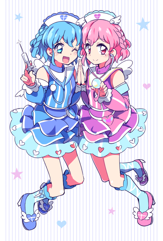reona west and dorothy west (pretty series and 1 more) drawn by akagi_(sk0127aho)