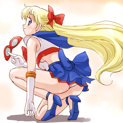 aino minako and sailor v (bishoujo senshi sailor moon and 1 more) drawn by haruyama_kazunori