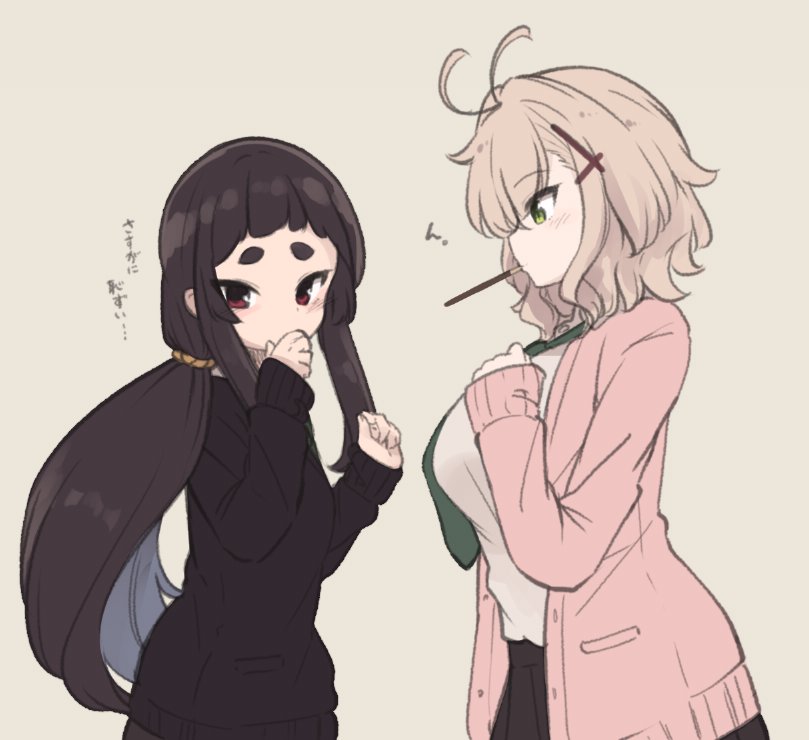 nekomiya ryuu and kuranami shiki (original) drawn by natsuki_teru
