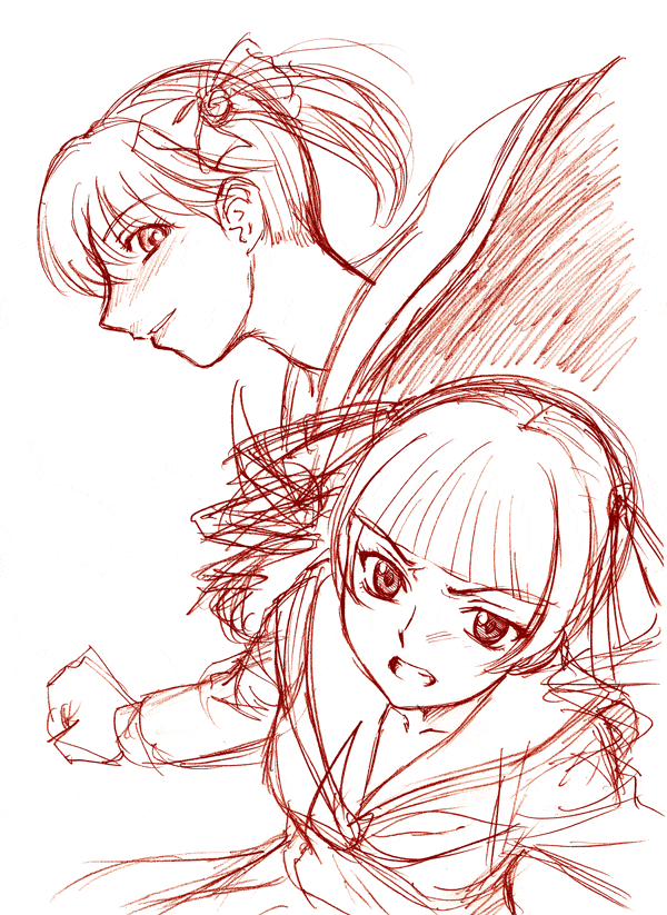 fukuzawa yumi and matsudaira touko (maria-sama ga miteru) drawn by misnon_the_great