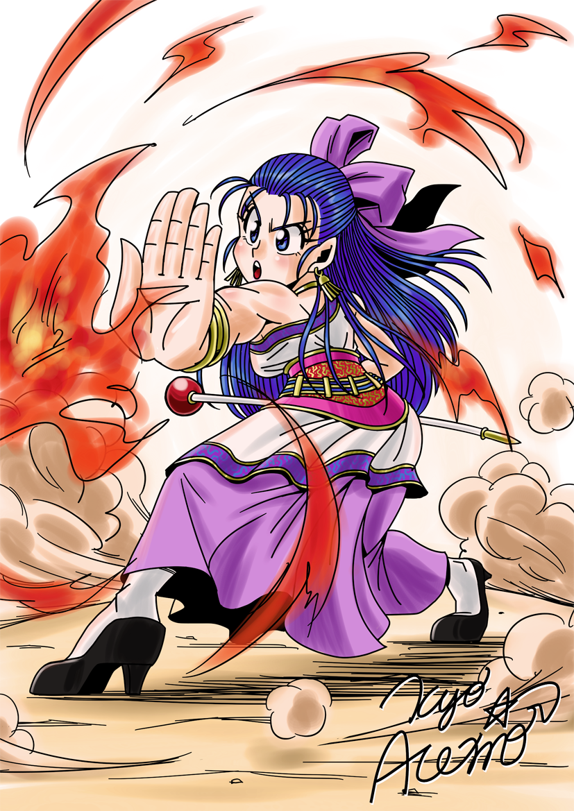flora (dragon quest and 1 more) drawn by gengoro_akemori