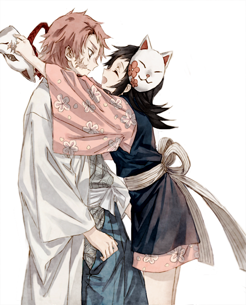 sabito and makomo (kimetsu no yaiba) drawn by magu_(a325934)