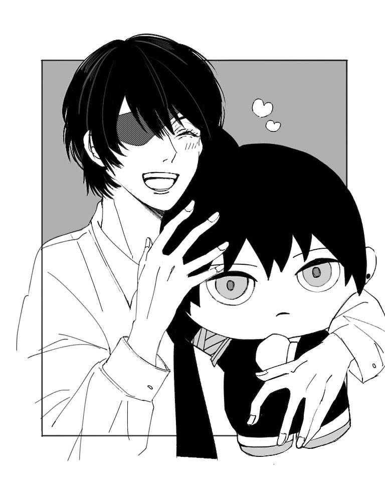 hayakawa aki and himeno (chainsaw man) drawn by okarie