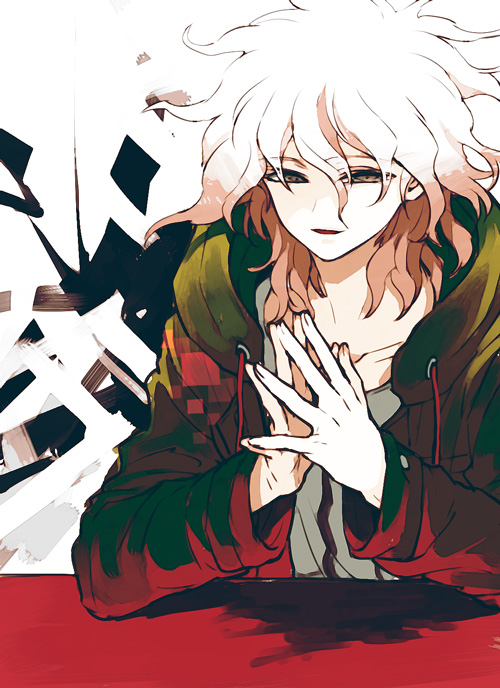 komaeda nagito (danganronpa and 1 more) drawn by zakki
