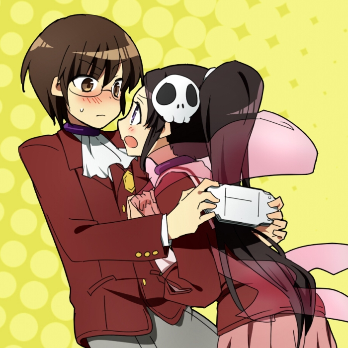 elysia de lute ima and katsuragi keima (kami nomi zo shiru sekai) drawn by shacttainw