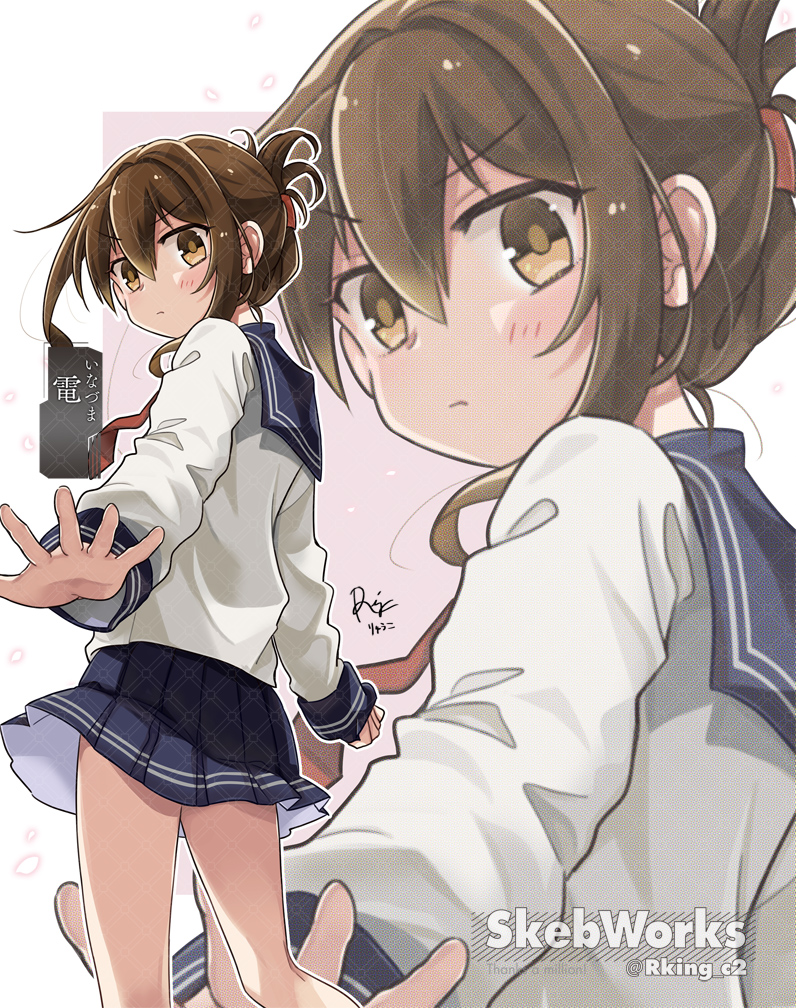 inazuma (kantai collection) drawn by r-king